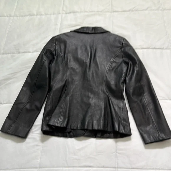 John Paul Richard Genuine Black Leather Jacket Uniform Leather - Picture 6 of 9